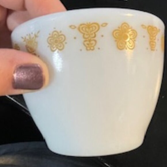 Vintage Coring Ware (Pyrex)‎ Butterfly Gold 1 Sugar Bowl Only - Picture 7 of 7